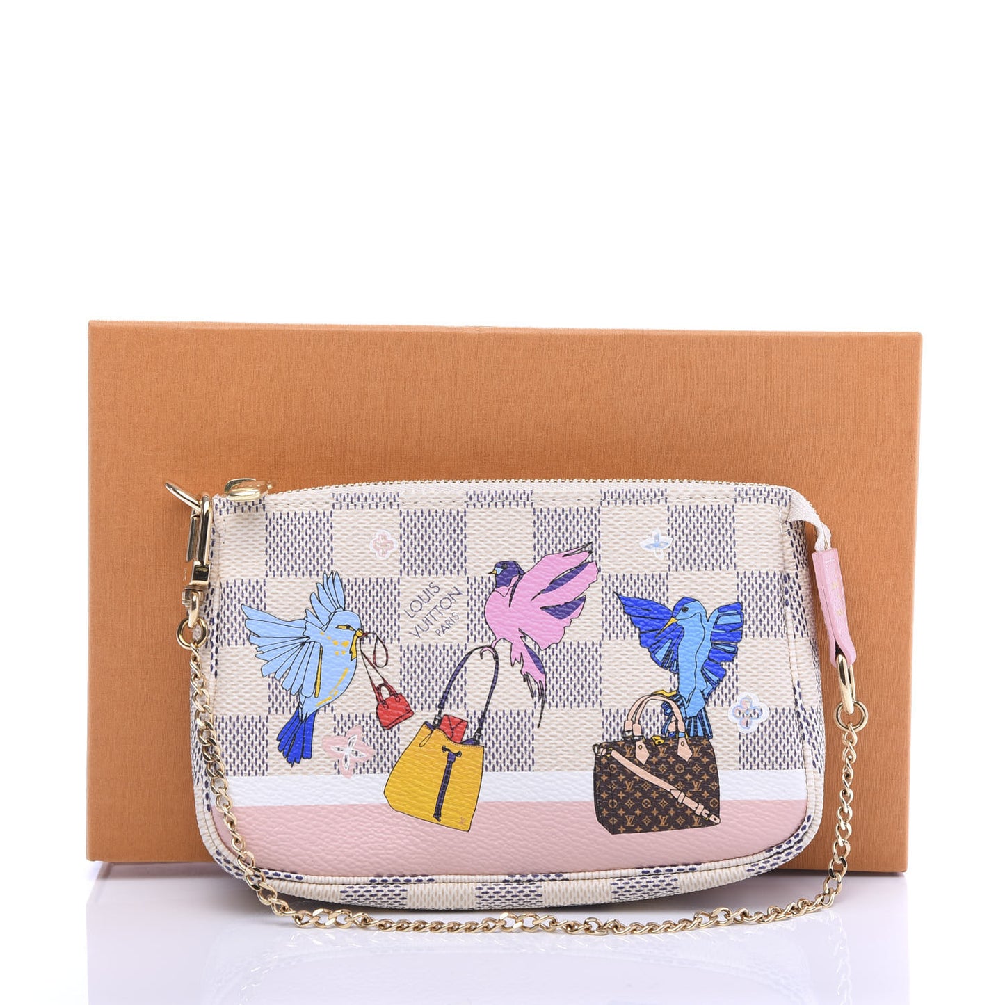 Damier Azur 2018 Christmas Animation Mini Pochette Accessories