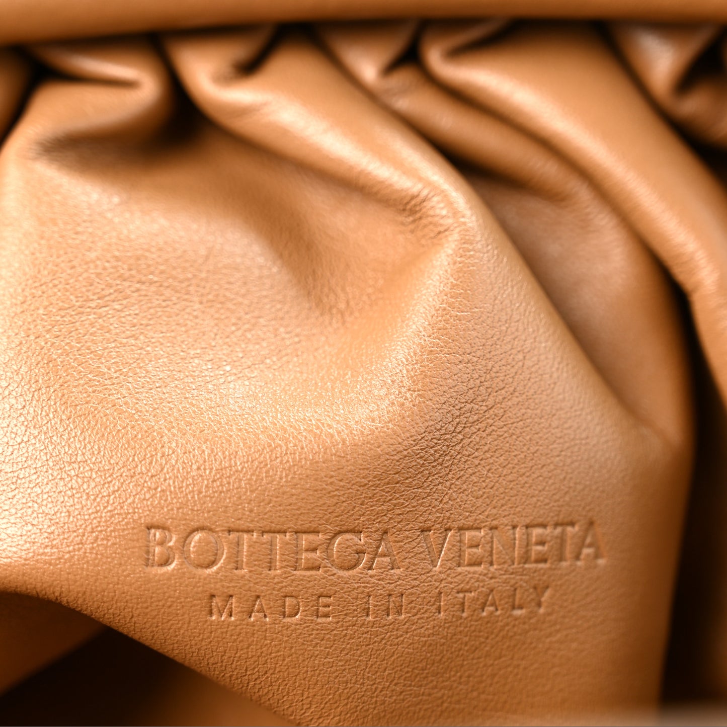 Smooth Butter Calf The Pouch Oversized Clutch Cammello