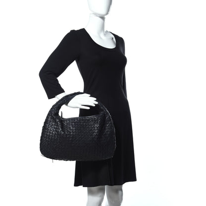 Bottega Veneta Nappa Intrecciato Fuzzy Medium Veneta Hobo Black 2 of 10