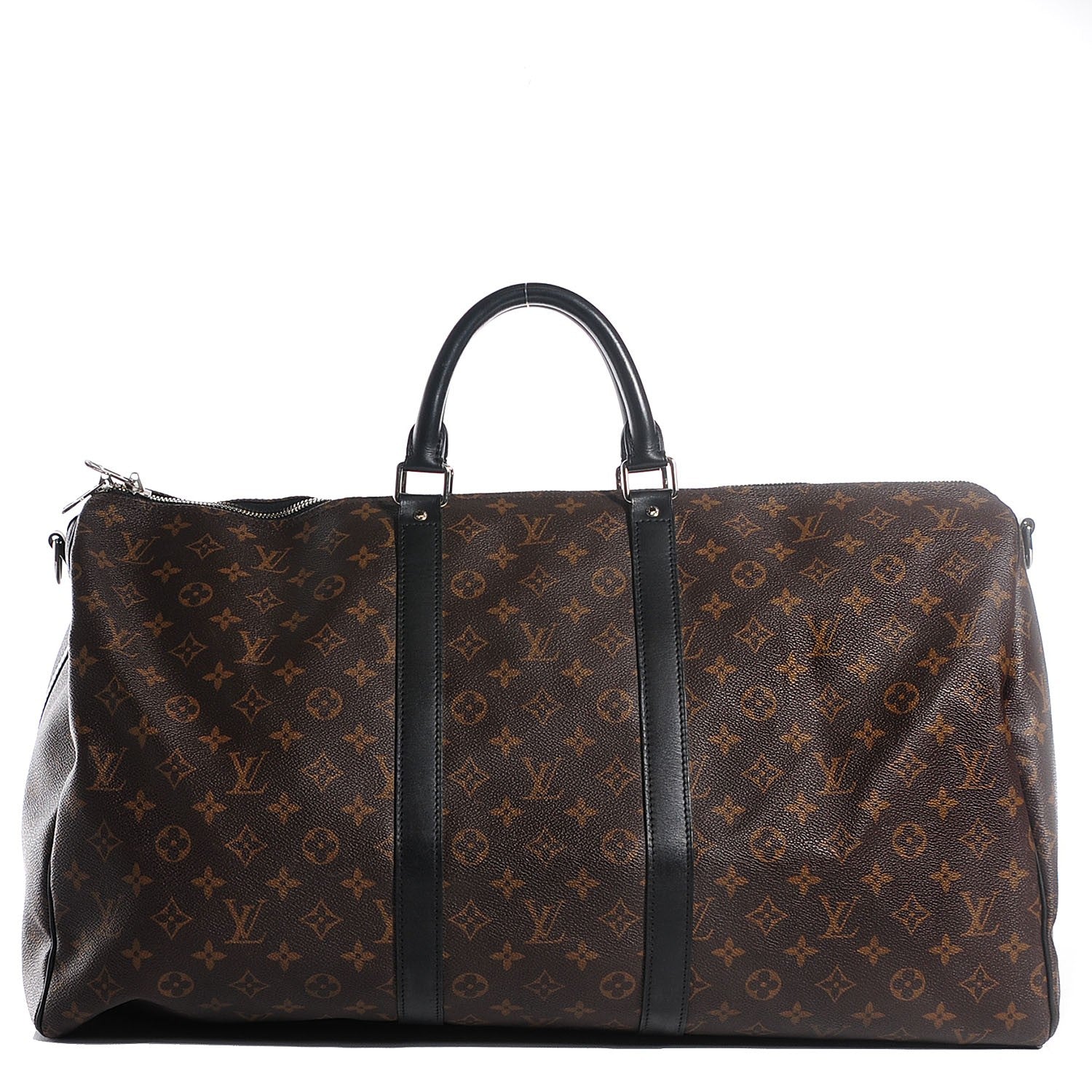 Louis Vuitton Monogram Macassar Keepall Bandouliere 55 1 of 7