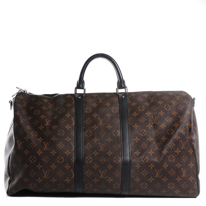 Louis Vuitton Monogram Macassar Keepall Bandouliere 55 1 of 7
