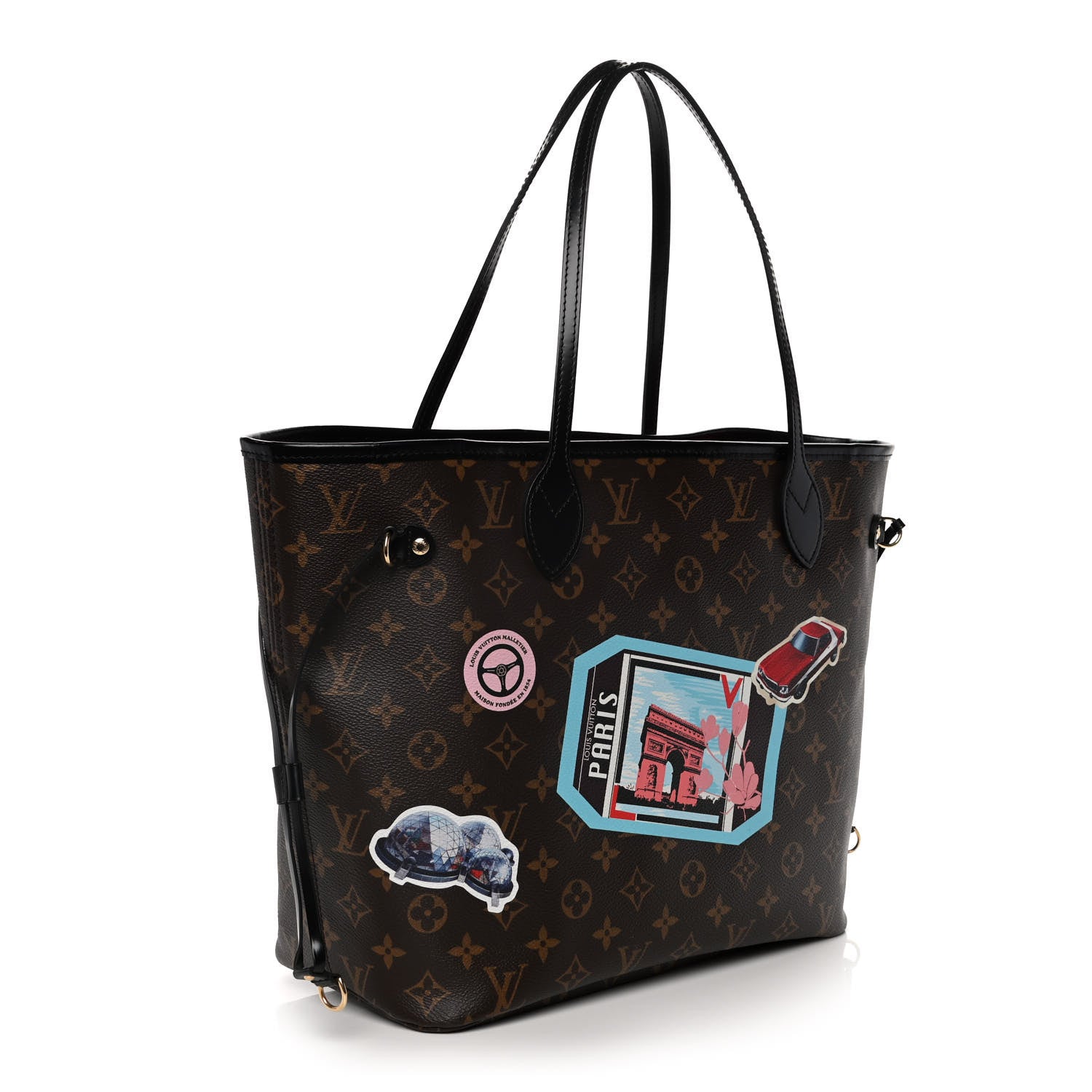 Louis Vuitton Monogram World Tour Neverfull MM 4 of 15
