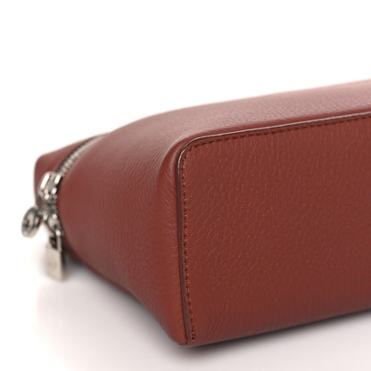 Loro Piana Grained Calfskin L19 Extra Pocket Pouch Kummel 8 of 9