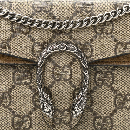 Gucci GG Supreme Monogram Super Mini Dionysus Shoulder Bag Taupe 7 of 10