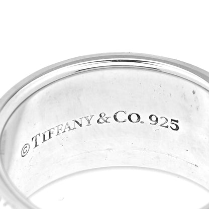 Tiffany Sterling Silver 10mm Notes Wide Ring 52 6 4 of 4