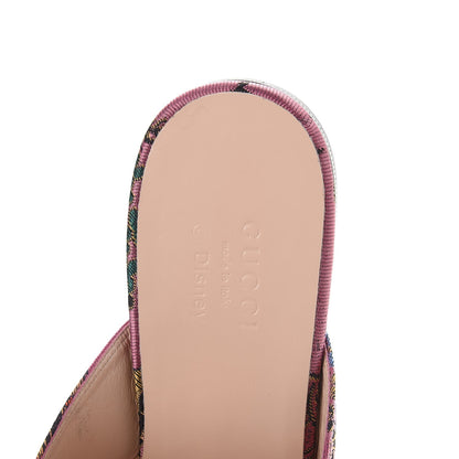 Gucci X DISNEY Jacquard Japanese Donald Duck Womens Princetown Slippers 38.5 Pink Black 7 of 10