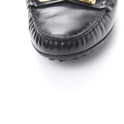 Louis Vuitton Calfskin Cluny Loafers 39 Black 8 of 10