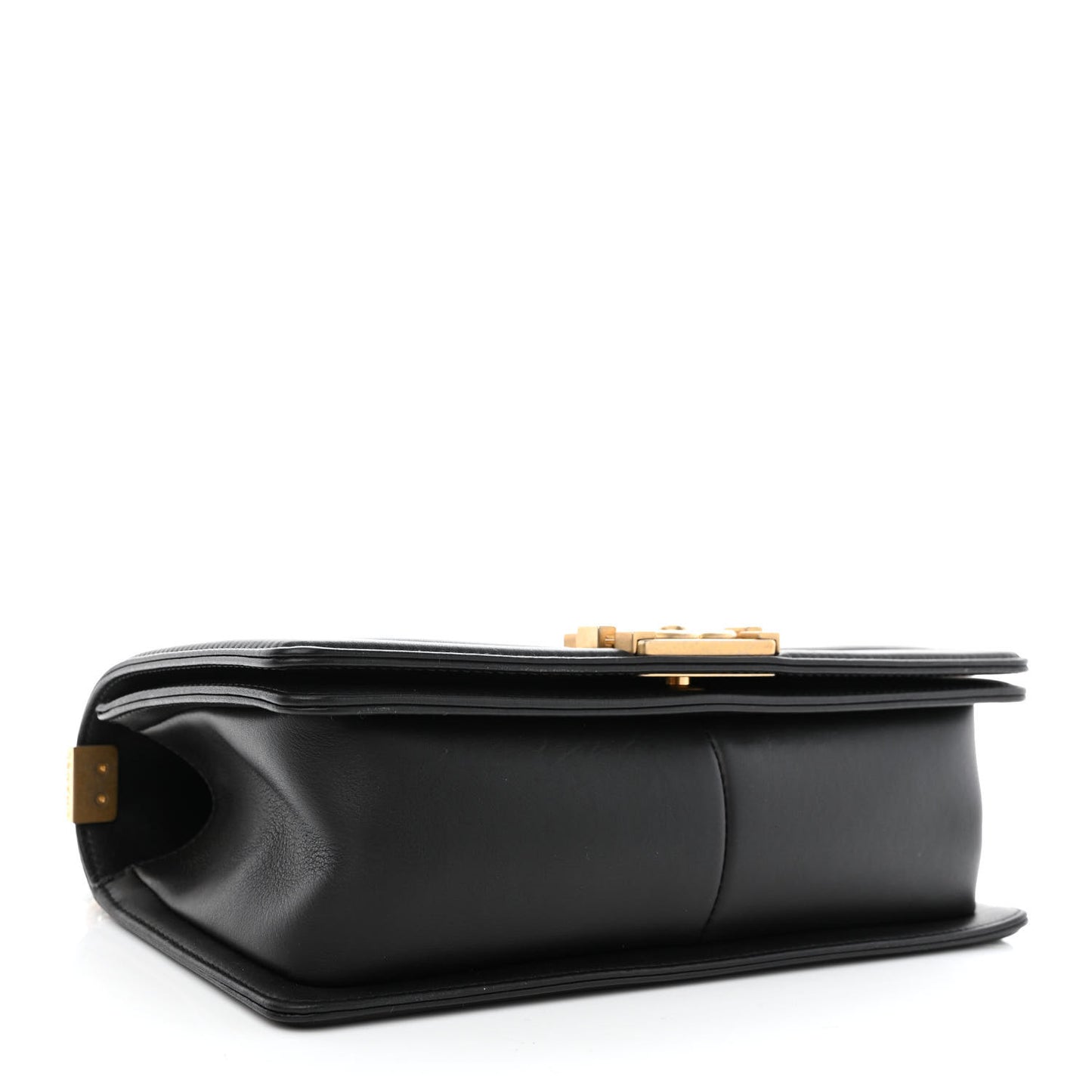 Calfskin Quilted Medium Boy Flap Black