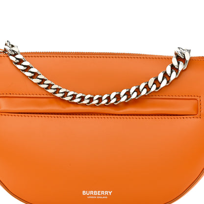 Burberry Calfskin Small Olympia Chain Shoulder Bag Orange 7 of 12