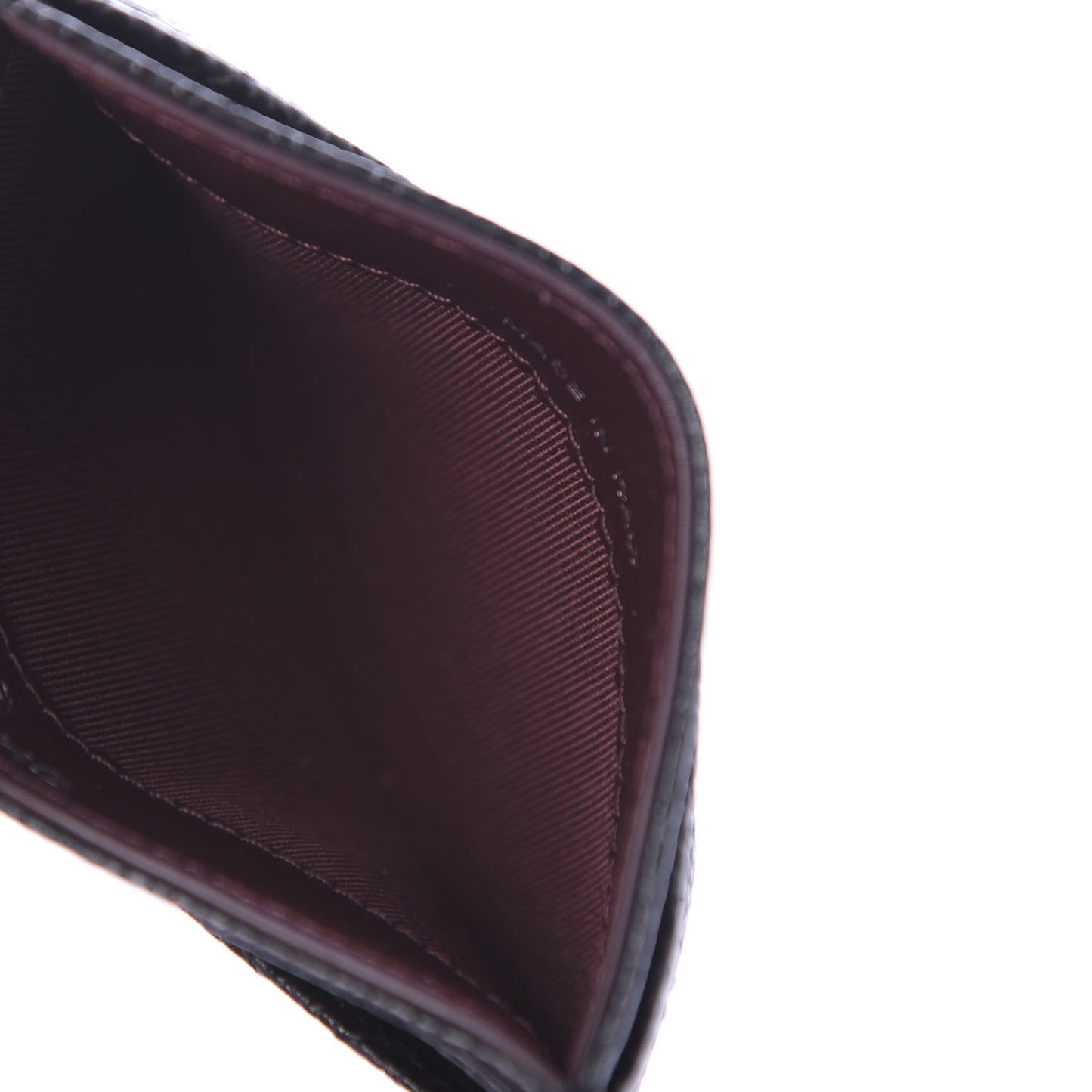 Caviar Quilted Card Holder Black