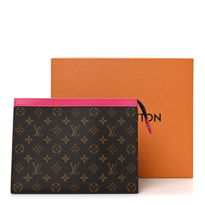 Louis Vuitton Monogram Macassar Pochette Voyage MM  Fuchsia 7 of 7