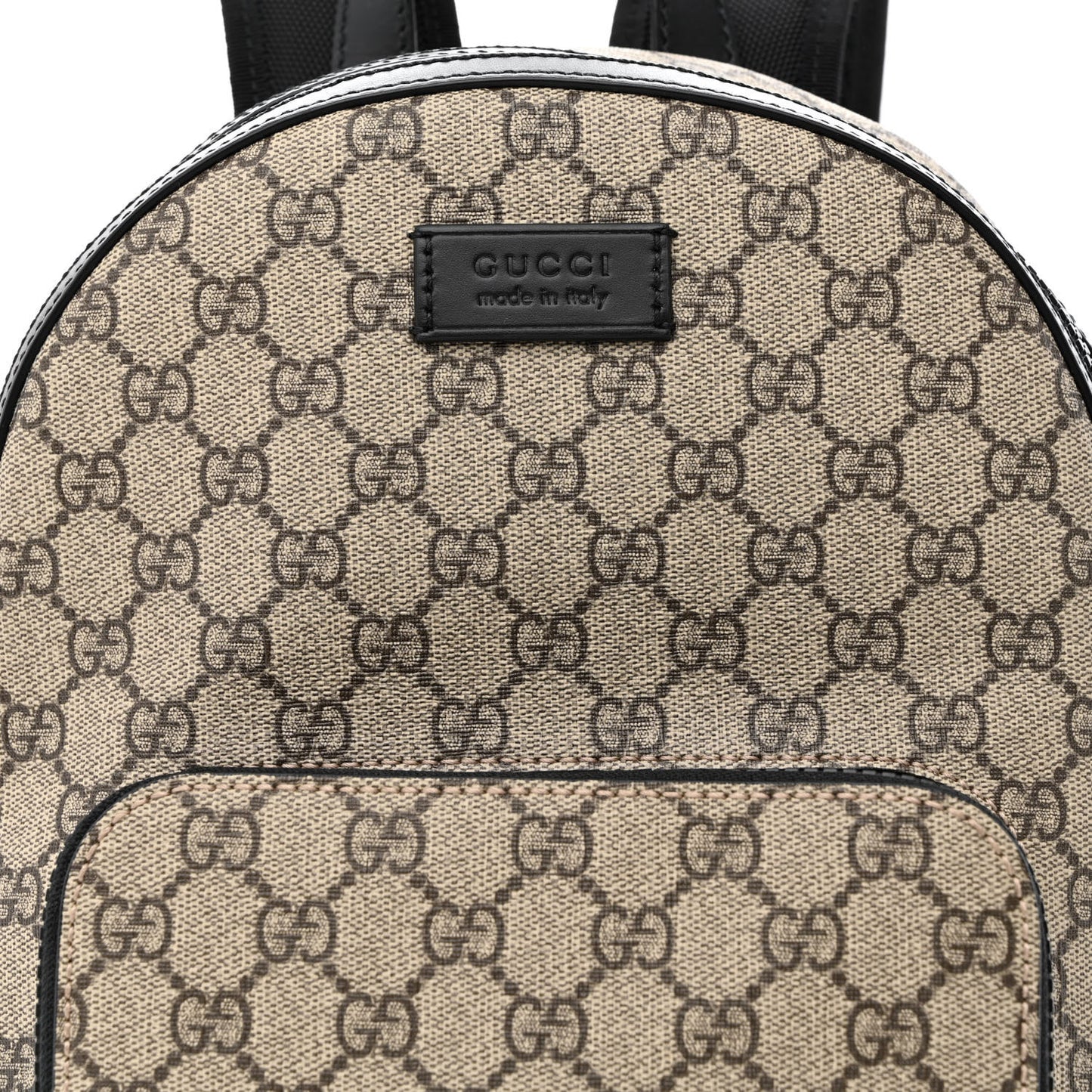 GG Supreme Monogram Small Eden Day Backpack Black