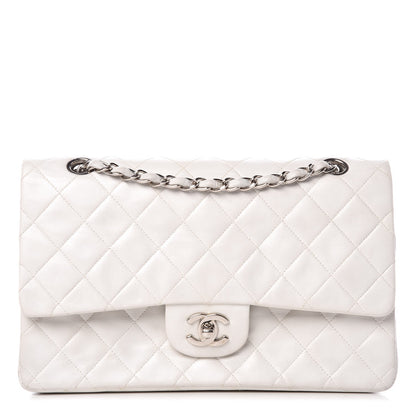 Chanel Lambskin Quilted Medium Double Flap White 1 of 16