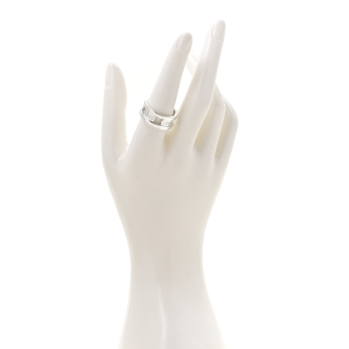 Tiffany Sterling Silver 1837 Elements Ring 59 8.75 2 of 4