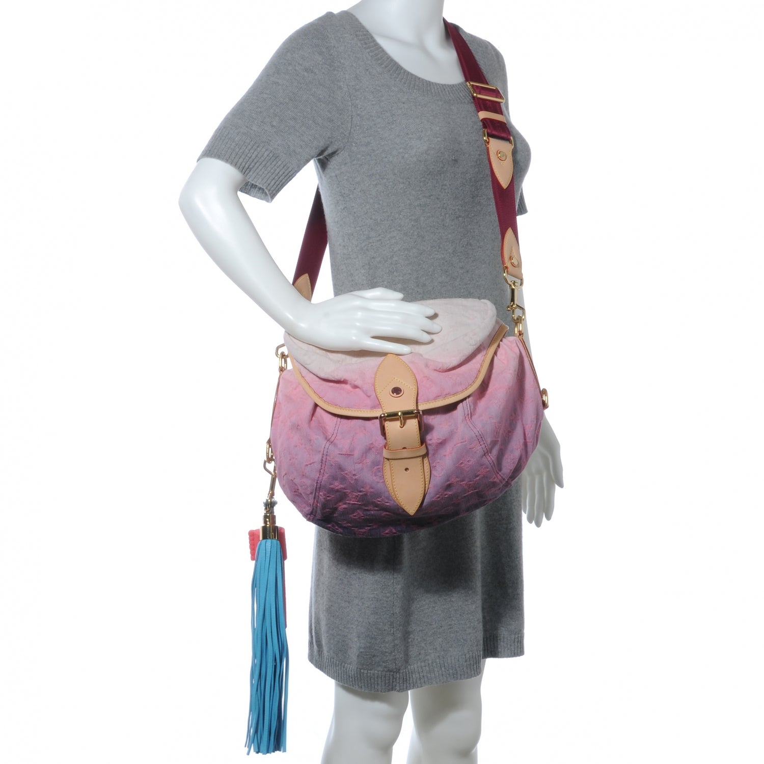 Louis Vuitton Denim Sunshine Messenger Rose 2 of 8