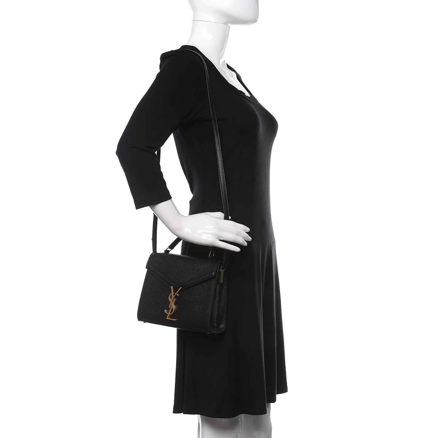 Grain de Poudre Mini Classic Monogram Cassandra Top Handle Black Rouge Legion