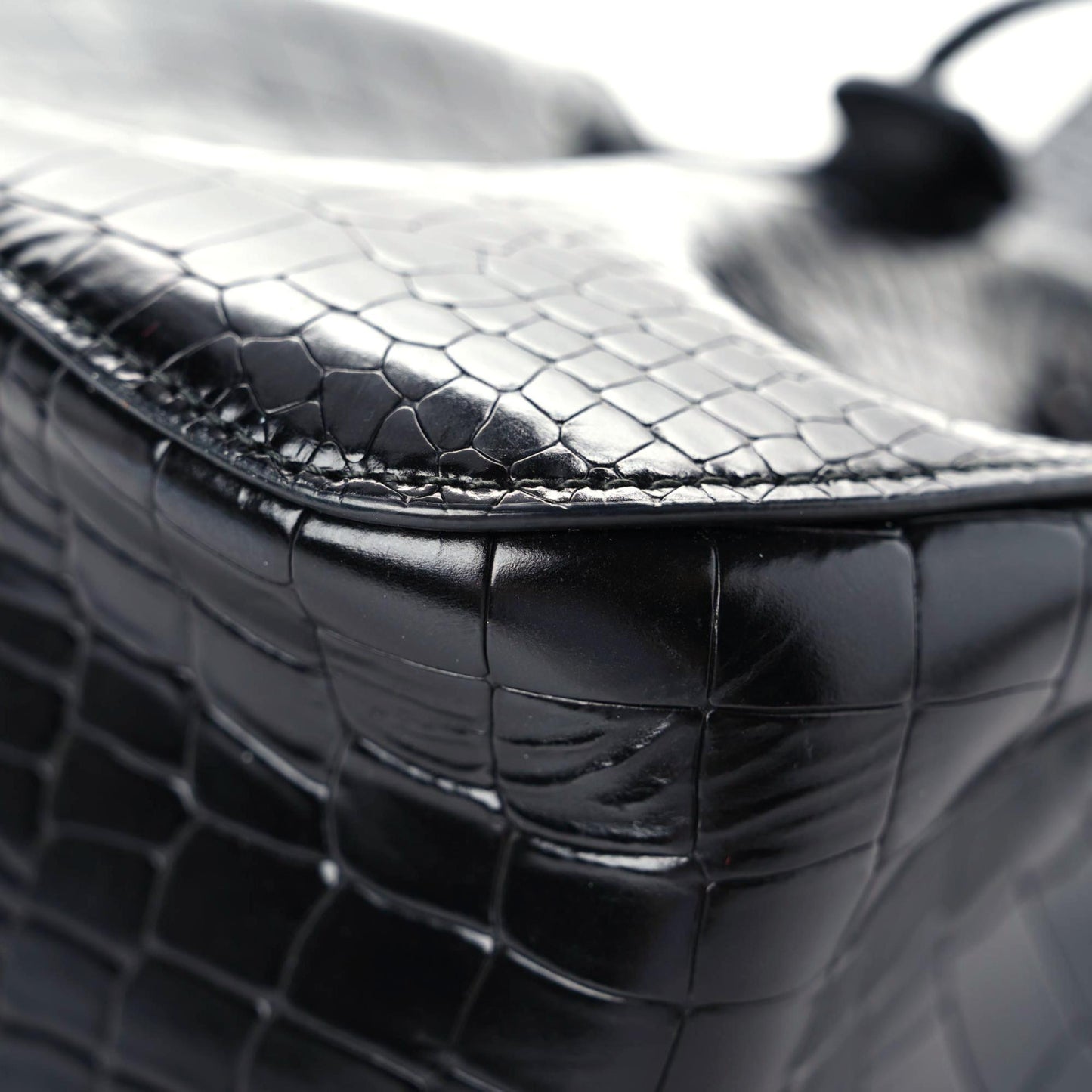 Alligator Rose-Marie 19 Bag Black
