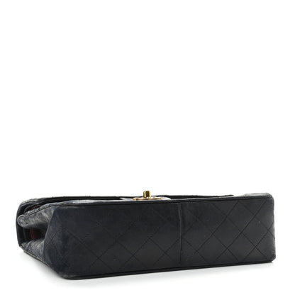 Chanel Lambskin Quilted Medium Double Flap Black 4 of 23