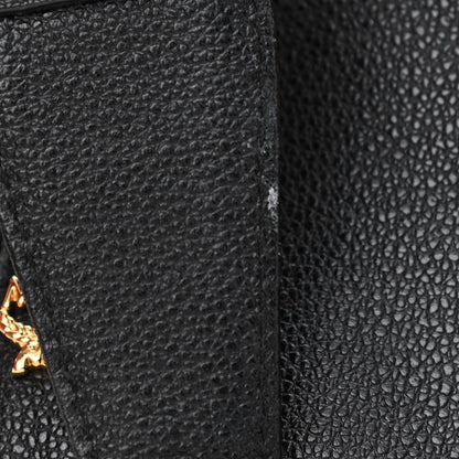 MCM Grained Calfskin Studded Boston Bag Black 6 of 12