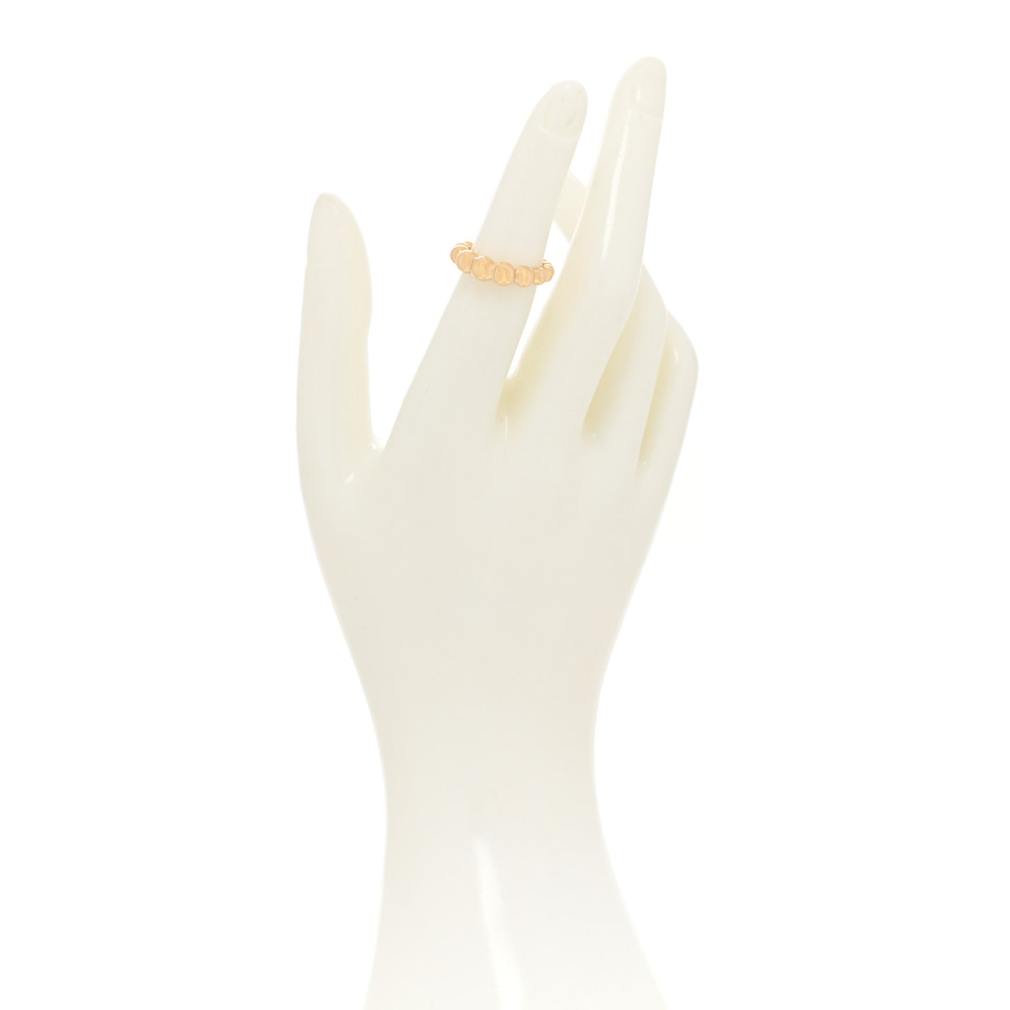 18K Rose Gold Perlee Pearls of Gold Variation Ring 50 5.25