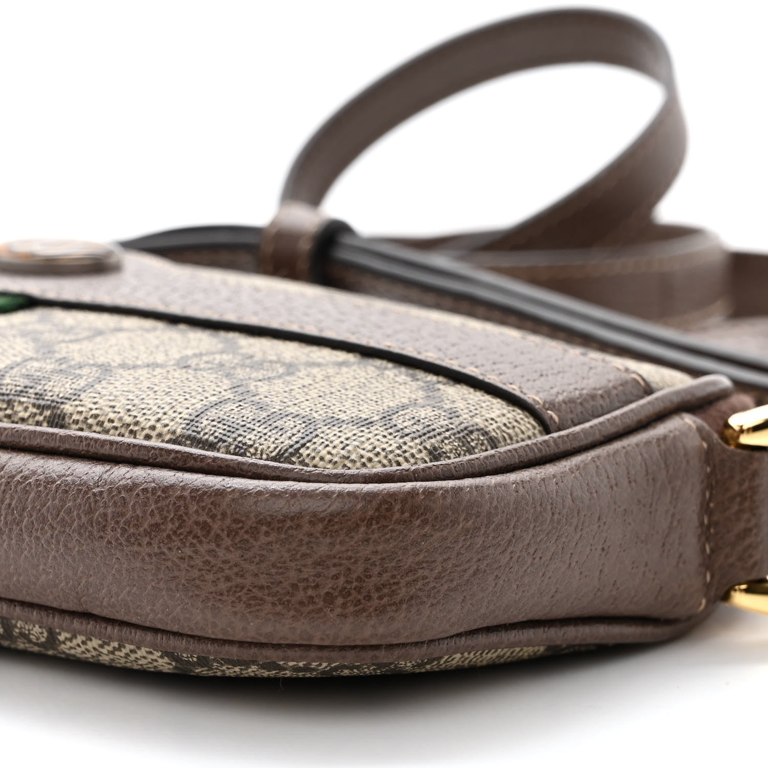 Gucci GG Supreme Monogram Web Mini Ophidia GG Bag Brown 9 of 10