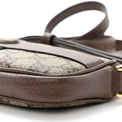 Gucci GG Supreme Monogram Web Mini Ophidia GG Bag Brown 9 of 10