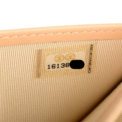 Chanel Caviar Quilted Long Flap Wallet Beige 8 of 8