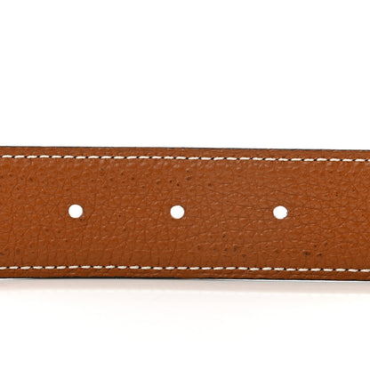 Hermes Box Togo 32mm H Belt 85 Black Gold 4 of 5