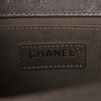 Chanel Caviar Quilted Medium Boy Flap Khaki 6 of 18