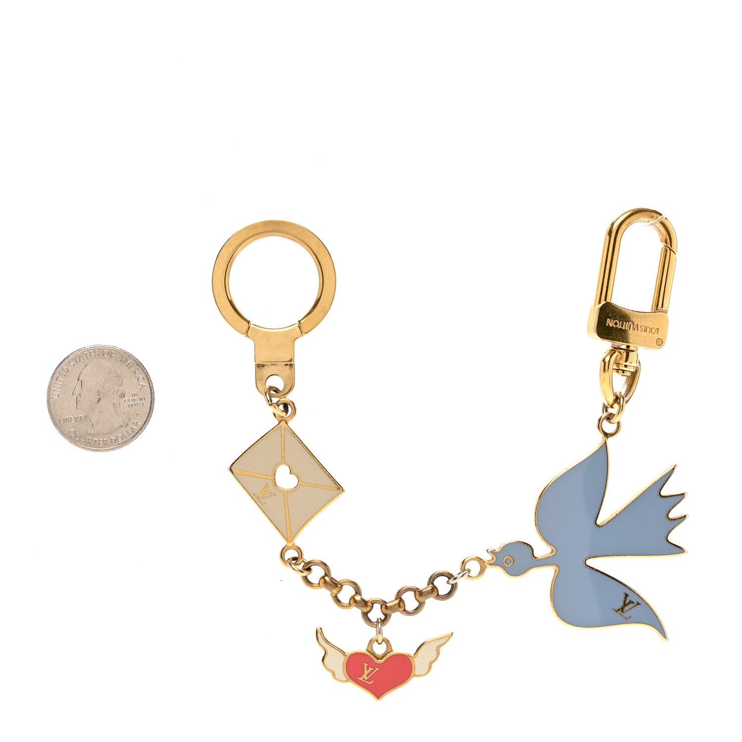 Louis Vuitton Enamel Love Birds Bag Charm 2 of 3