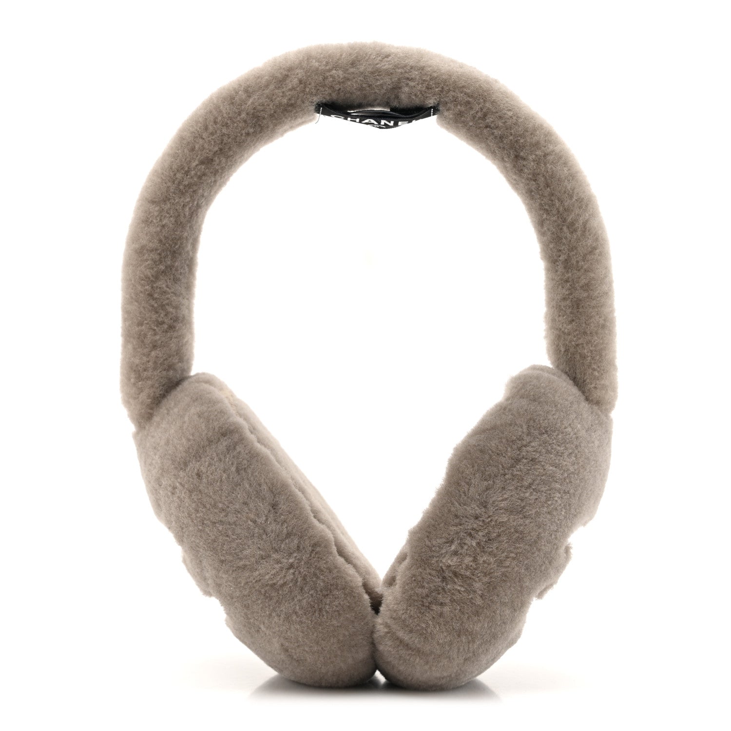 Chanel Shearling CC Ear Muffs Light Grey 1 of 7