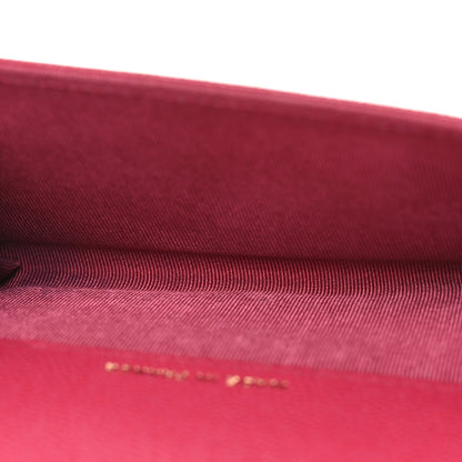 Chanel Caviar Quilted Flap Card Holder Wallet Red 11 of 24