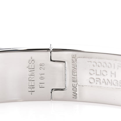 Hermes Enamel Narrow Clic Clac H Bracelet PM Orange 3 of 6