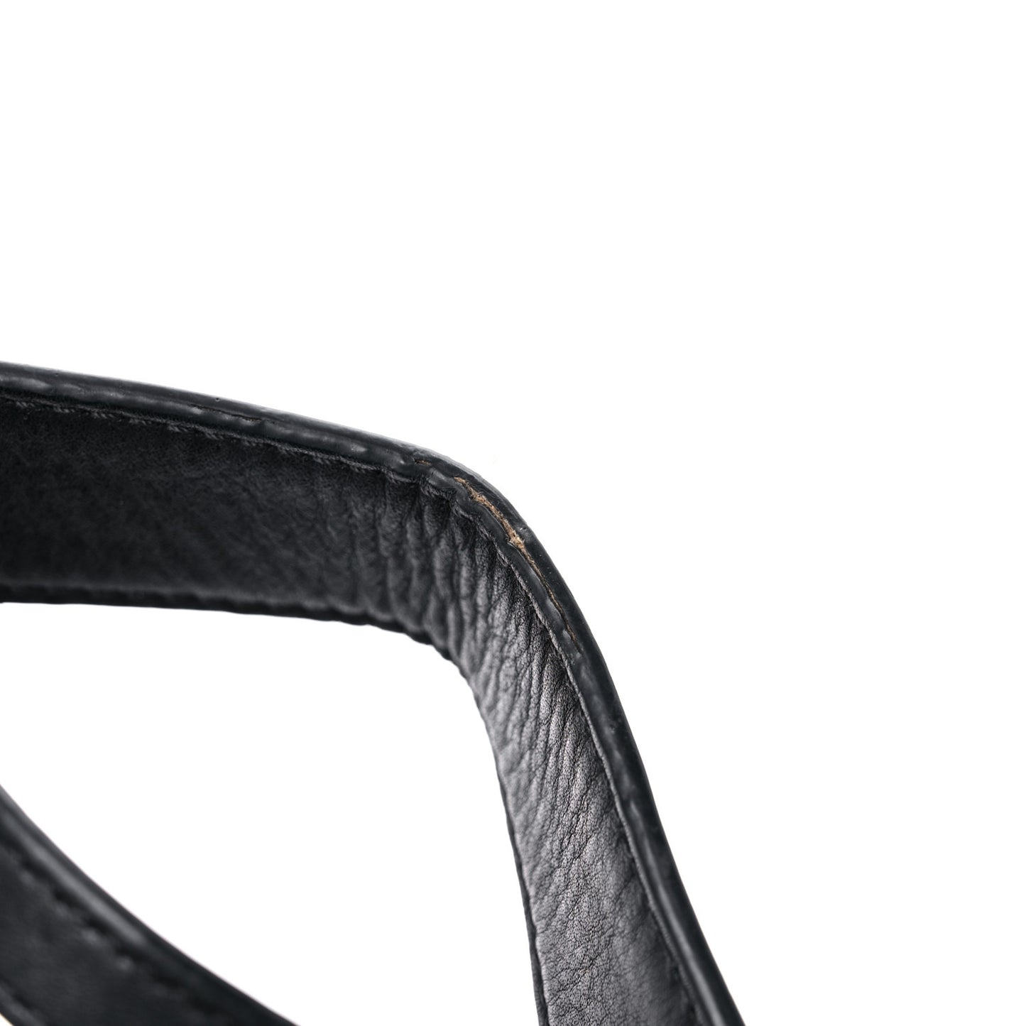 Grainy Calfskin House Check Small Maidstone Black