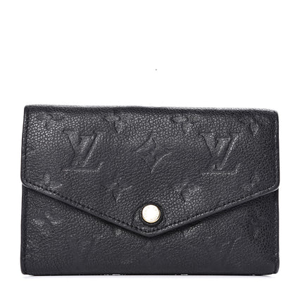 Louis Vuitton Empreinte Compact Curieuse Wallet Black 1 of 7