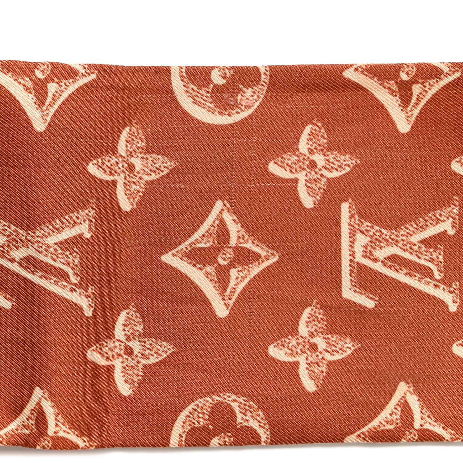 Louis Vuitton Silk Monogram Fall For You Bandeau Brown 4 of 7