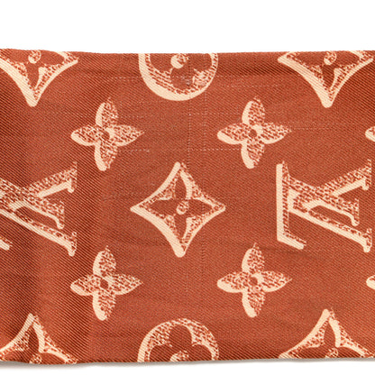 Louis Vuitton Silk Monogram Fall For You Bandeau Brown 4 of 7