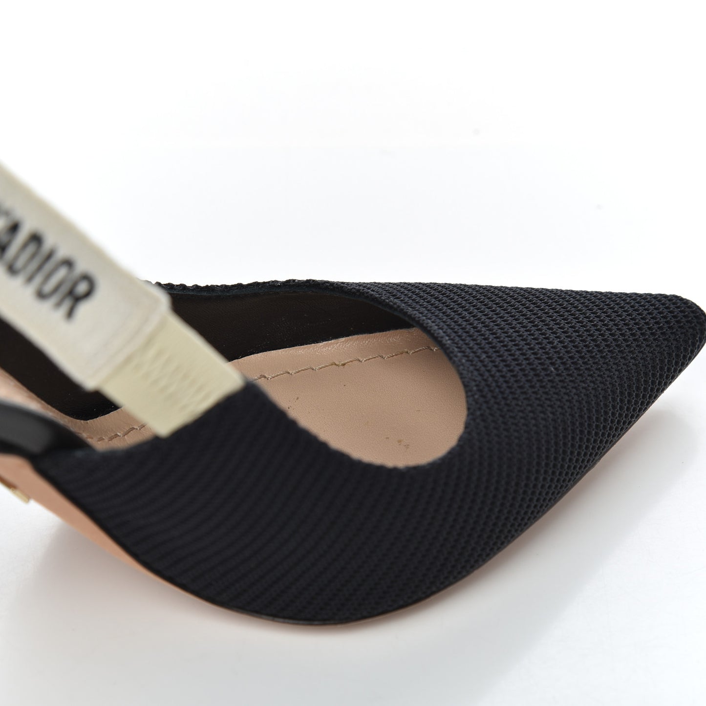 Technical Canvas Ribbon J'Adior Slingback 100mm Pumps 36 Black