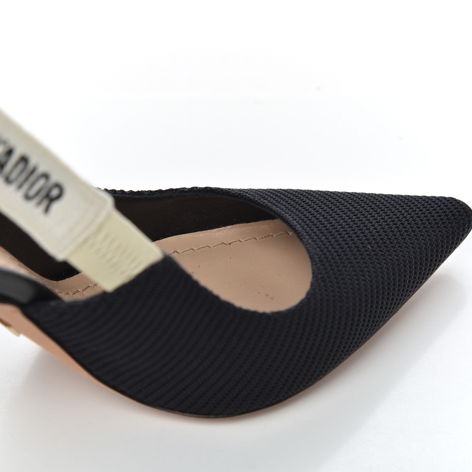 Christian Dior Technical Canvas Ribbon J'Adior Slingback 100mm Pumps 36 Black 12 of 15
