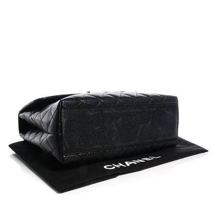 Chanel Caviar Kelly Jumbo Flap Bag Black 4 of 9