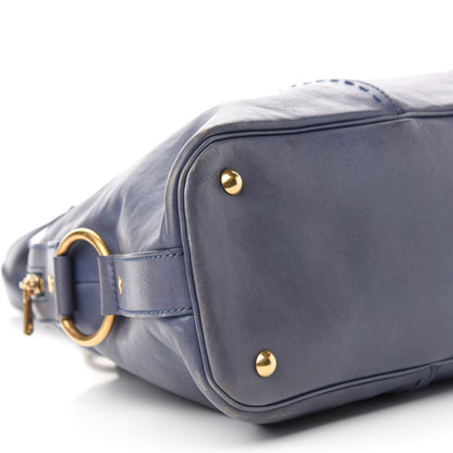 Saint Laurent Calfskin Large Muse Blue 6 of 10