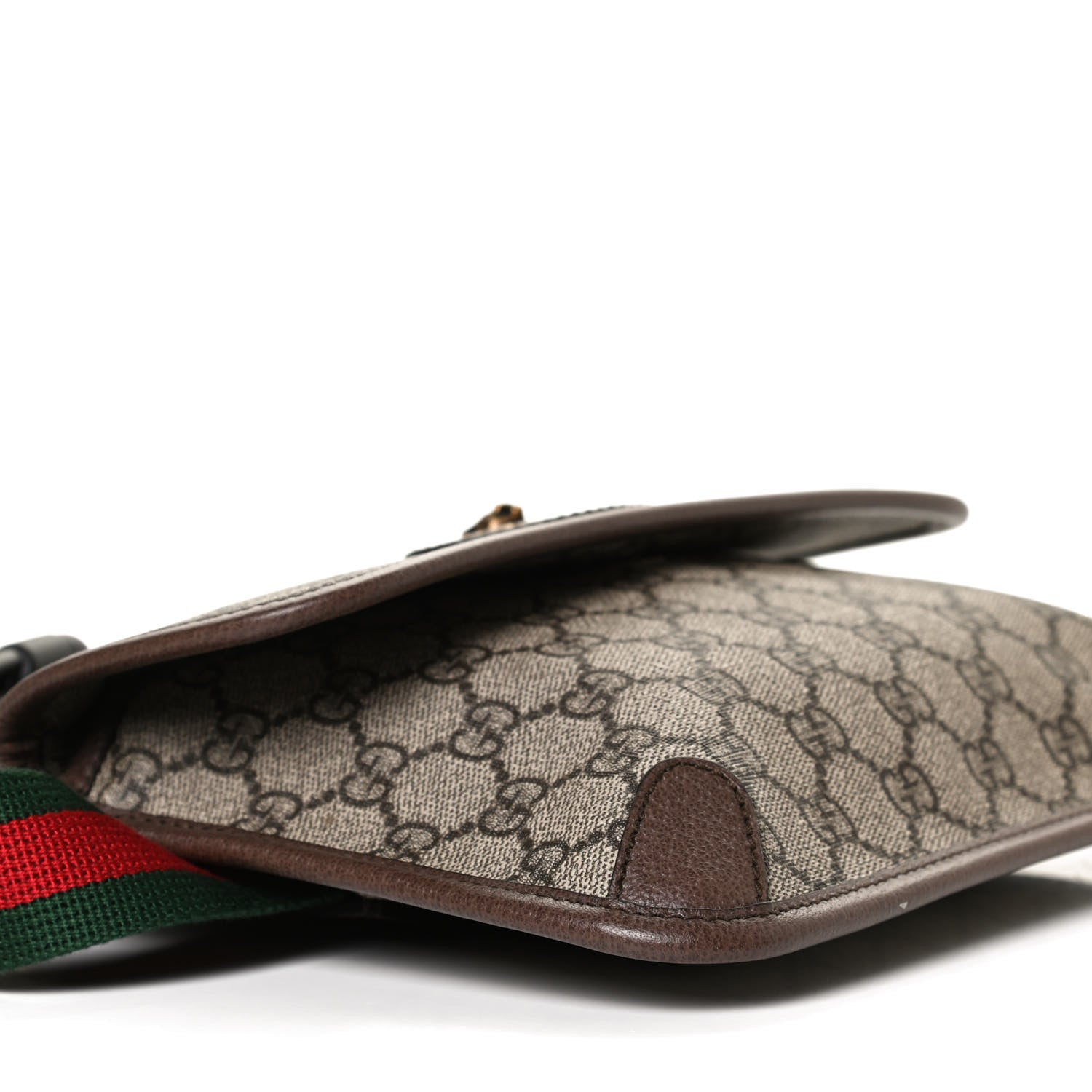 Gucci GG Supreme Monogram Neo Vintage Web Belt Bag Brown 10 of 11