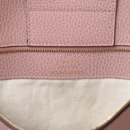 Gucci Dollar Calfskin Medium Swing Tote Grey Field Soft Pink 5 of 17