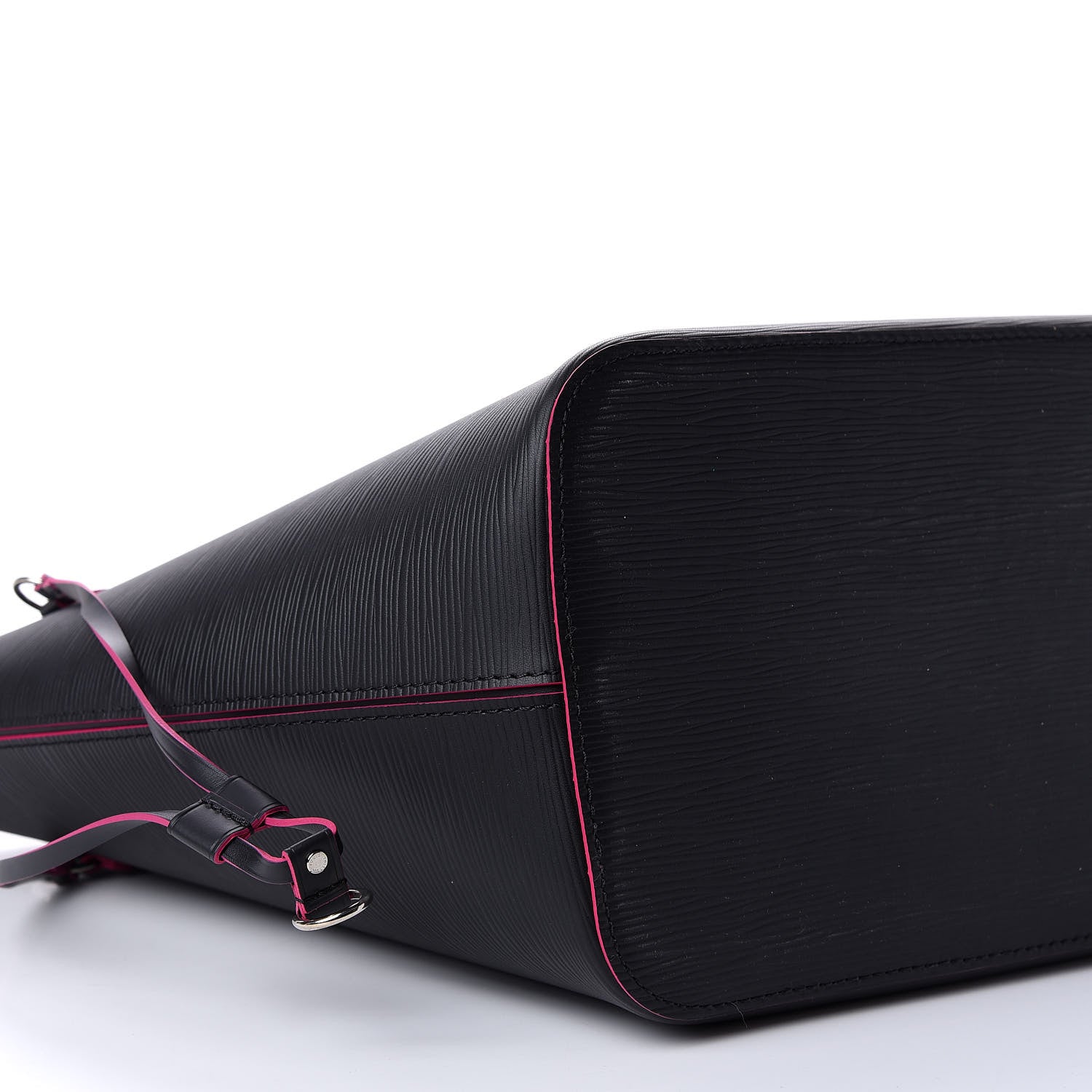 Louis Vuitton Epi Neverfull MM Black Hot Pink 9 of 11