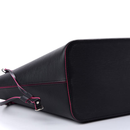 Louis Vuitton Epi Neverfull MM Black Hot Pink 9 of 11