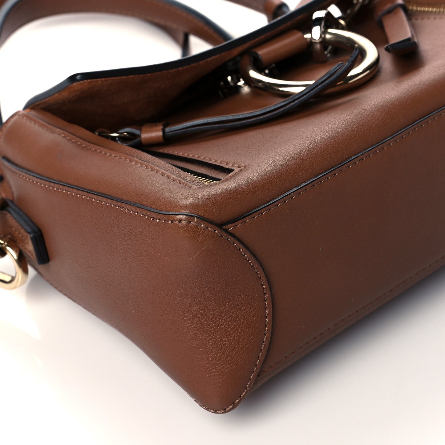 Calfskin Mini Faye Day Shoulder Bag Tan