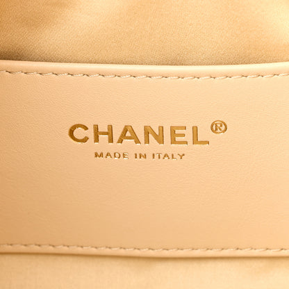 Chanel Caviar Quilted Mini Chanel 25 Handbag Beige 6 of 11