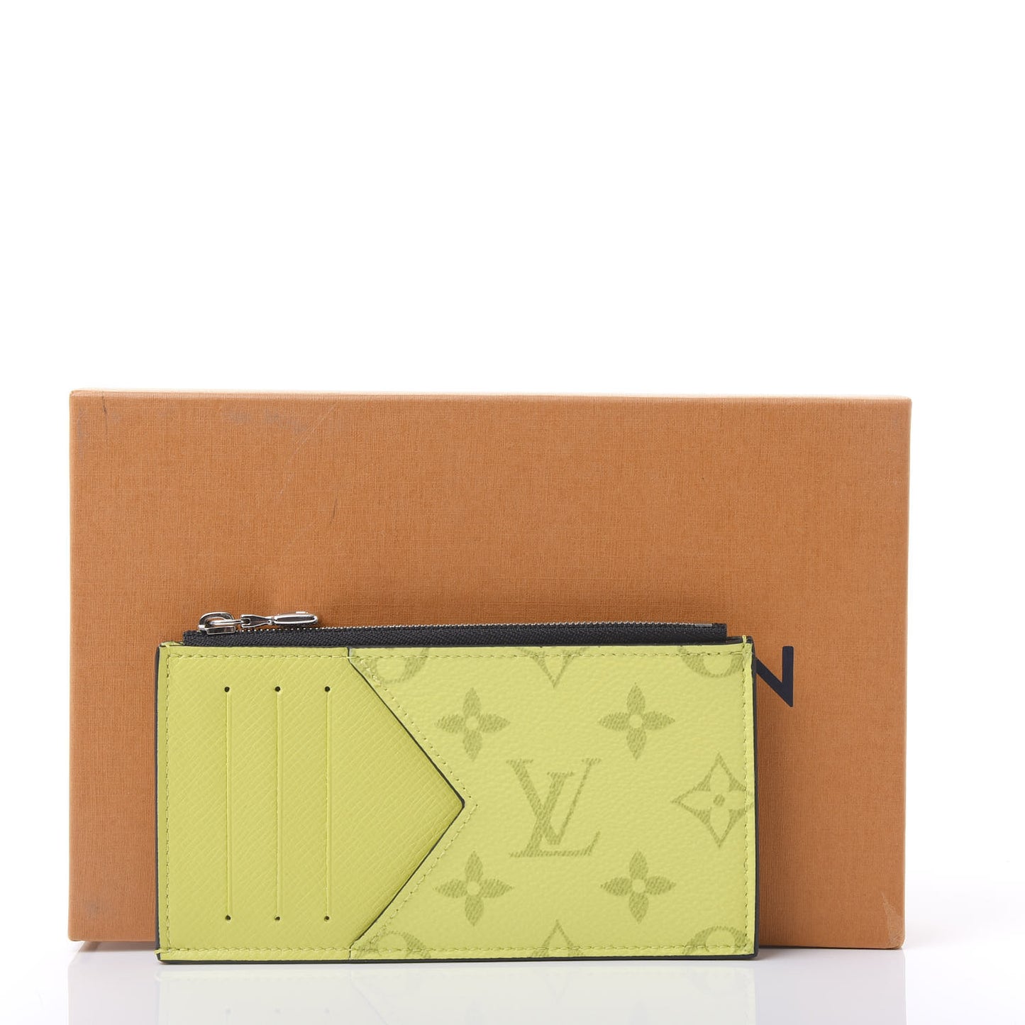 Monogram Taiga Coin Card Holder Yellow