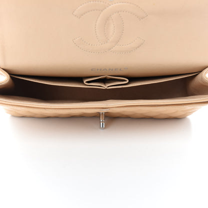 Chanel Caviar Quilted Medium Double Flap Beige Clair 5 of 17