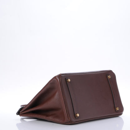 Hermes Courchevel Birkin 35 Chocolate 5 of 36